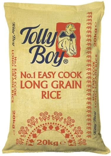 Toly Boy easy cook long grain rice 20kg